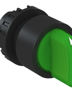 Switch knob w/green led 3 positions dia.22mm IP66